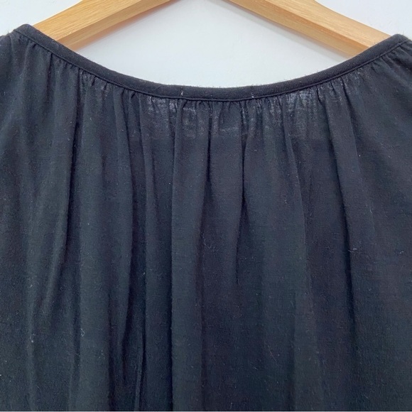 MISS sixty black jersey top sleeveless woven elastic waist small round neck - Picture 5 of 10